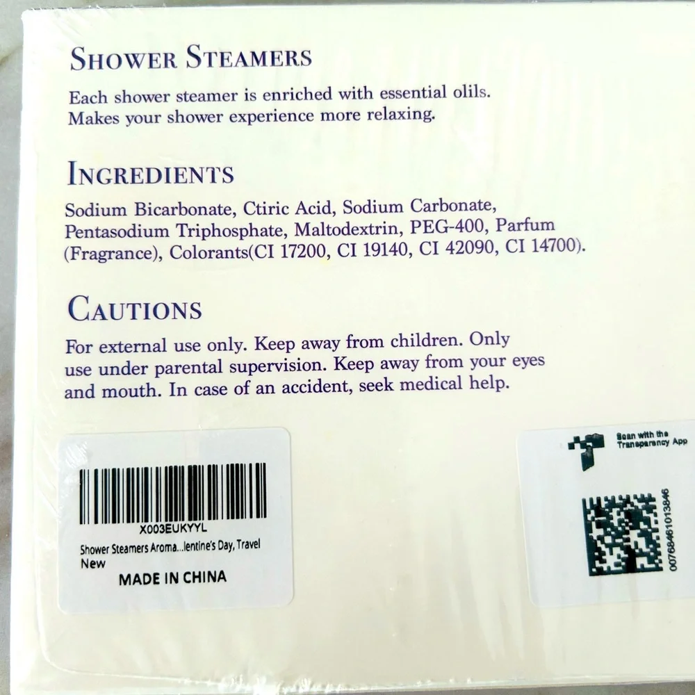 Shower Streamers Aromatherapy 8 Pack Enriched With Essential Oils NEW SEALED